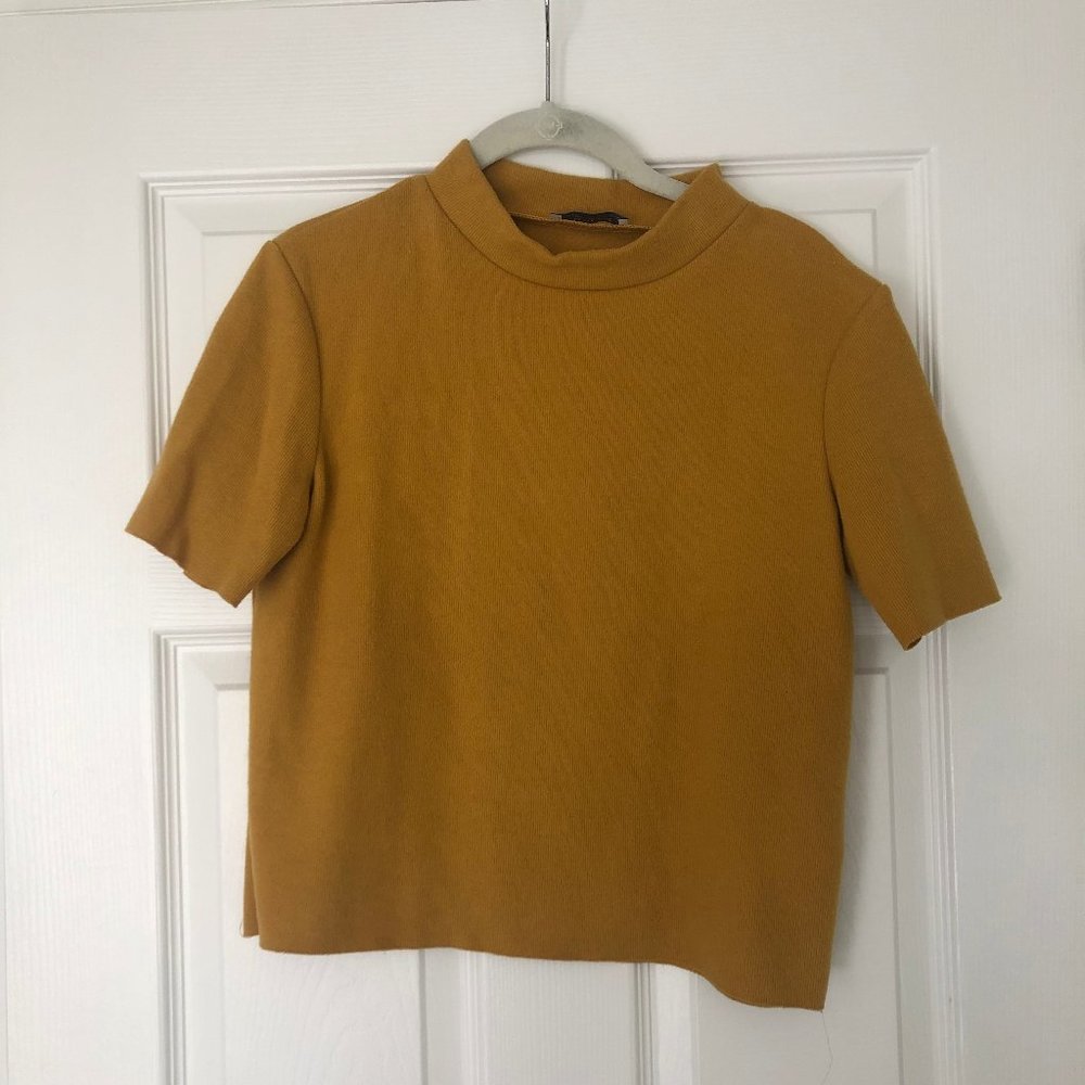 Zara Soft Touch Mock Neck Tshirt